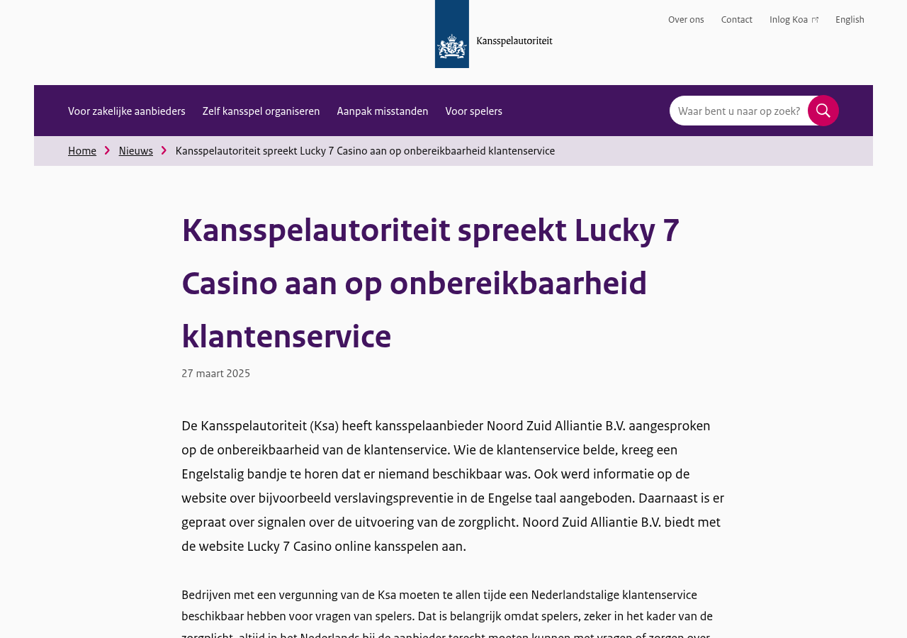Gedateerde bronvastlegging 2 voor Lucky7Casino.nl