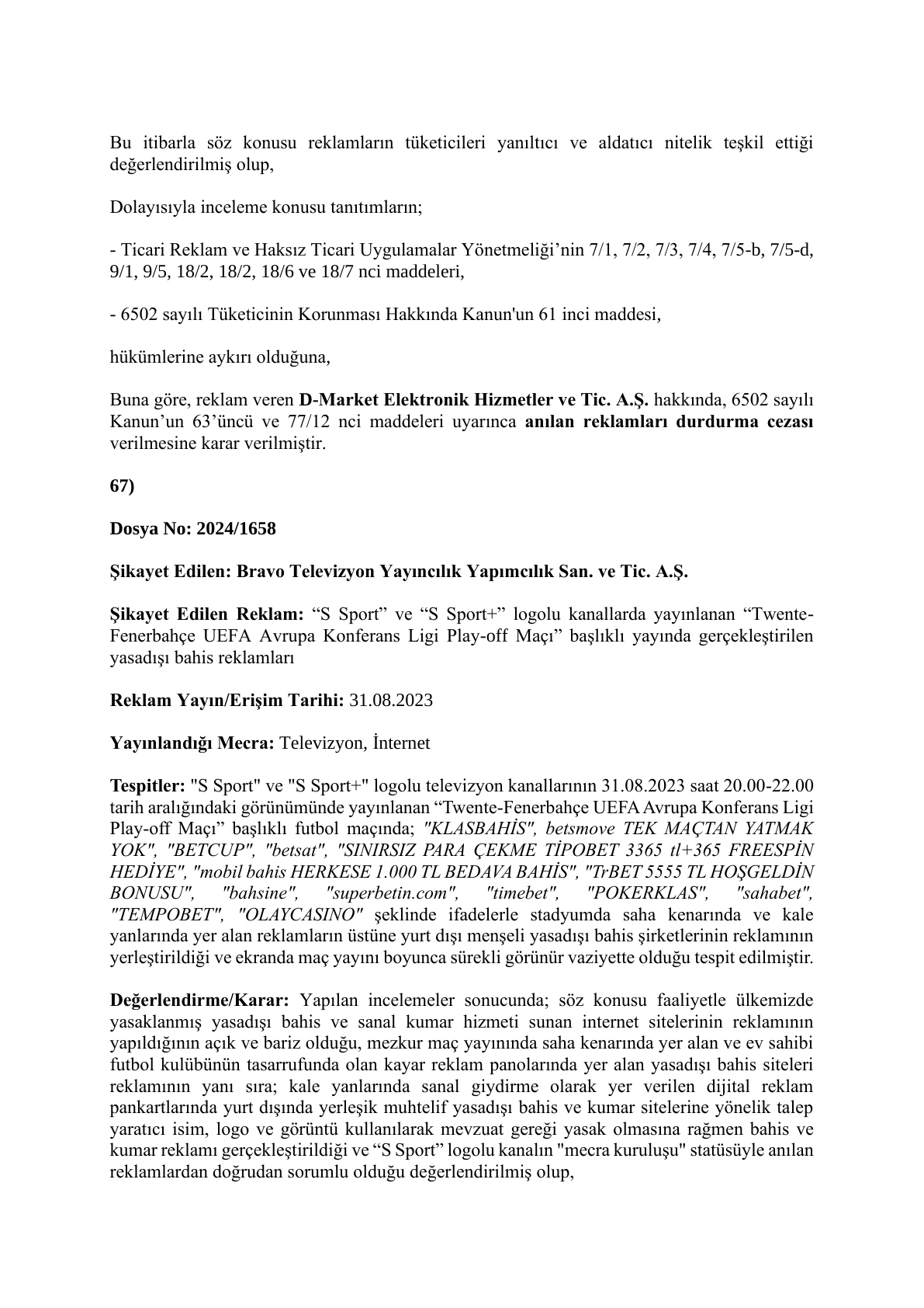 Bewijscapture van ticaret.gov.tr